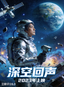 科幻电影《深空回声》海报 - 2023年上映，豆瓣评分8.0